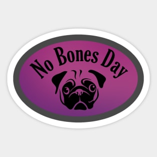 No Bones Day Purple Noodle Sticker